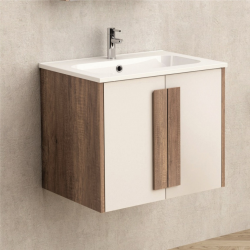 Долен конзолен PVC шкаф за баня Inter Ceramic ICP 6451 – устойчиво решение с модерно излъчване