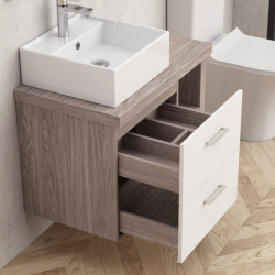 Долен конзолен PVC шкаф за баня Inter Ceramic ICP 754655 - модерна визия и устойчивост