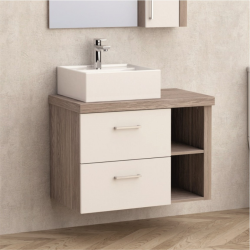 Долен конзолен PVC шкаф за баня Inter Ceramic ICP 754655 - модерна визия и устойчивост