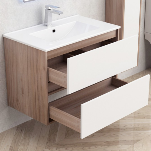 Долен конзолен PVC шкаф за баня Inter Ceramic ICP 7555 - функционалност и стил