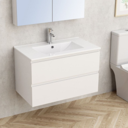 Долен конзолен PVC шкаф за баня Inter Ceramic 8045-50 ALFIO - функционален и елегантен