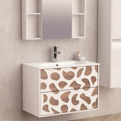 Долен конзолен PVC шкаф за баня Inter Ceramic ICP 8045 - модерна визия и устойчивост