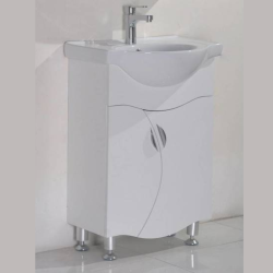 Долен стоящ PVC шкаф за баня Inter Ceramic 8560- функционалност и стил