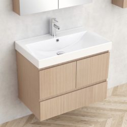 Долен конзолен PVC шкаф за баня Inter Ceramic 9046-75+УМИВ. 5953W-76CM DAVIDE – стил и практичност