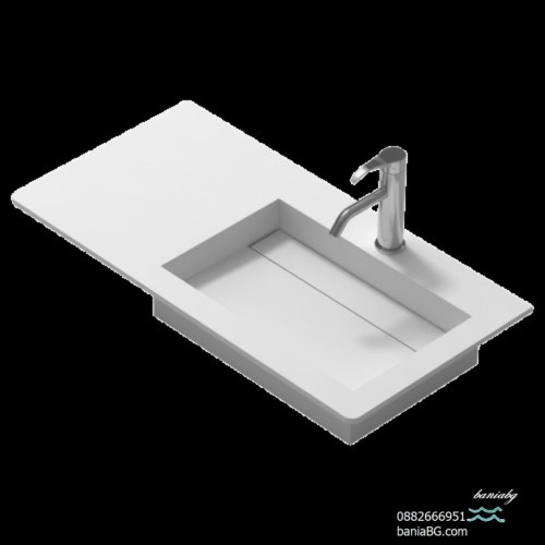 Долен конзолен PVC шкаф за баня ICP 9060 R /ДЯСНО КОРИТО/