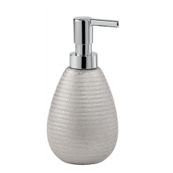Дозатор за течен сапун Astrid Argento - премиум сребърен аксесоар за баня