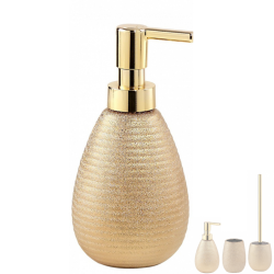 Дозатор за течен сапун Astrid Oro - изискан златен стил