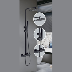 ДУШ СИСТЕМА + С-Л С ТЕРМОСТАТ БЛЕЙК Inter Ceramic 6222B NEW - надеждно решение за банята