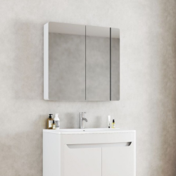 Горен огледален PVC шкаф Inter Ceramic ICMC 8245 UP - модерен дизайн и удобно съхранение