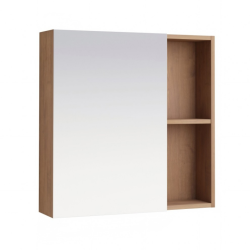 Горен огледален шкаф за баня Inter Ceramic 6060-14 DI LEGNO – Елегантен и функционален избор