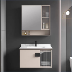 Горен шкаф за баня BETINA BEIGE C-6077-80 - практично и красиво решение