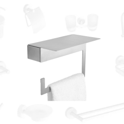 Халка за хавлия с масичка KAPITAN Шлайфан inox 82 24 99 – устойчивост и изчистен стил