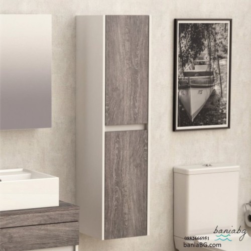 Колона за баня от PVC ICP 30120-1 – PVC шкаф за баня с рафтове