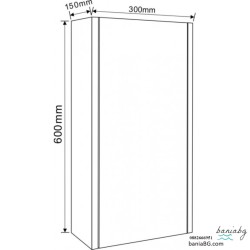 Колона за баня от PVC ICP 3015/60