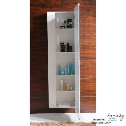 Колона за баня от PVC ICP 3017 – PVC шкаф за баня с рафтове