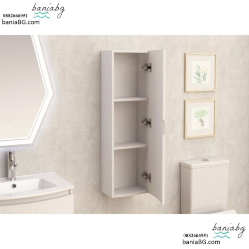 Колона за баня от PVC ICP 3055 – PVC шкаф за баня с рафтове
