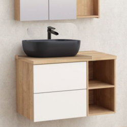 Комплект мебели за баня Inter Ceramic  BG 8046-53 + 887B + 8014-70 + 3030125-039 - модерен дизайн и функционалност