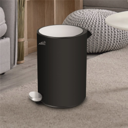 Кош Inter Ceramic ICA 7072B - стилен аксесоар за баня в черно