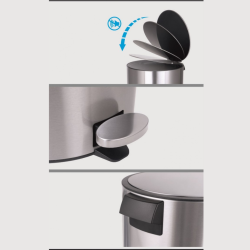 Кош Inter Ceramic ICA 7072W - стилен аксесоар за баня в бяло