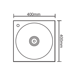 Кухненска мивка алпака Inter Ceramic ICK 4040P - практичен избор