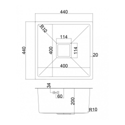 Кухненска мивка алпака Inter Ceramic ICK 4444 - практично решение за всеки дом
