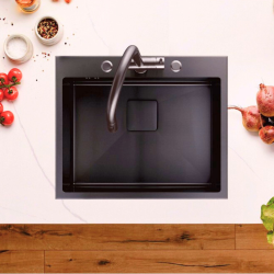 Кухненска мивка алпака Inter Ceramic ICK 6052B - лесна поддръжка и стилна визия