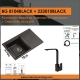 Inter Ceramic BG 8104 BLACK + 233010 BLACK - Комплект за кухня Комплект за кухня Inter Ceramic BG 8104 BLACK + 233010 BLACK