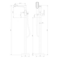 Месингов Смесител Inter Ceramic ICL 8214B - устойчив с модерен дизайн