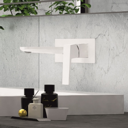 Месингов смесител за вграждане Inter Ceramic ICF 8110191MW ЕЛИНОР WHITE MATT - модерна визия и надеждност