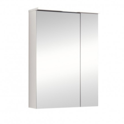 Горен огледален PVC шкаф за баня Inter Ceramic 6017-60W ALDENE-60 - компактност и удобство