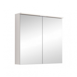 Горен огледален PVC шкаф за баня Inter Ceramic 6017-75W ALDENE-75 - компактност и удобство