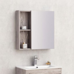 Горен огледален PVC шкаф Inter Ceramic ICMC 6060-045 - елегантен огледален шкаф от влагоустойчив PVC