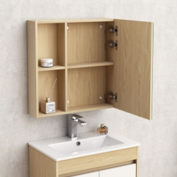 Горен огледален PVC шкаф Inter Ceramic ICMC 6060-085 СИЕНА - модерен акцент с функционален дизайн