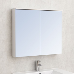 Горен огледален PVC шкаф Inter Ceramic ICMC 8017-70 ALFIO - съвременно решение за стилна баня