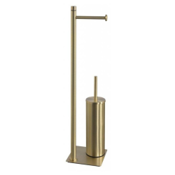 Поставка за тоалетна хартия и WC четка Trilly Gold - изчистен и стилен дизайн