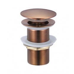 Сифон за умивалник без преливник Inter Ceramic IC S43BRUSH ROSE GOLD – стилен клик сифон