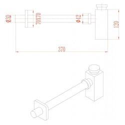 Сифон за умивалник Inter Ceramic IC A 5999 C - функционален и естетичен