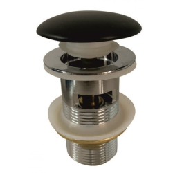 Сифон за умивалник с преливник Inter Ceramic IC CC75OF MB – КЛИК механизъм