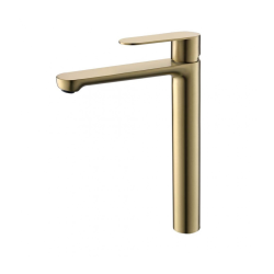 Смесител за умивалник Inter Ceramic ICF 111321 BRUSH GOLD висок - издръжливост и елегантен вид