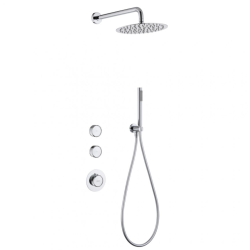 Смесител за вграждане за душ Inter Ceramic 634503C CATARINE CHROME - дизайнерски смесител за душ