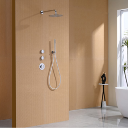 Смесител за вграждане за душ Inter Ceramic 634503C CATARINE CHROME - дизайнерски смесител за душ