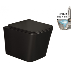 Тоалетна чиния Inter Ceramic ICC 5436MB - практичен и елегантен избор, подов монтаж