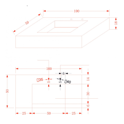 Умивалник " PIETRA" Inter Ceramic ICL 12049/100G - модерно оформление и качество