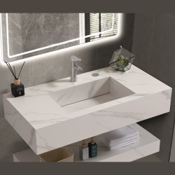 Умивалник " PIETRA" Inter Ceramic ICL 12049/100W - практично решение с изчистен дизайн