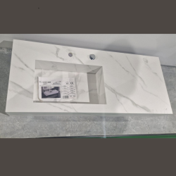 Умивалник " PIETRA" Inter Ceramic ICL 12049/120W LEFT - функционално решение с ляв плот