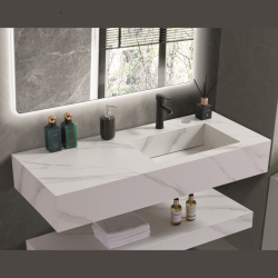 Умивалник " PIETRA" Inter Ceramic ICL 12049/120W RIGHT- функционално решение с десен плот