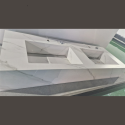 Умивалник " PIETRA" Inter Ceramic ICL 12049/140W - дизайнерски умивалник