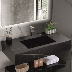 Умивалник " PIETRA" Inter Ceramic ICL 12049/80B - изискан модел за елегантна баня