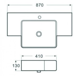 Порцеланов умивалник ICC 8713