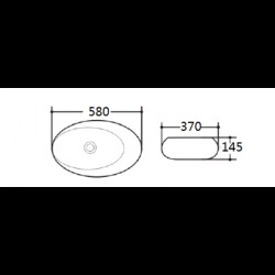 Порцеланов умивалник за плот ICB 589